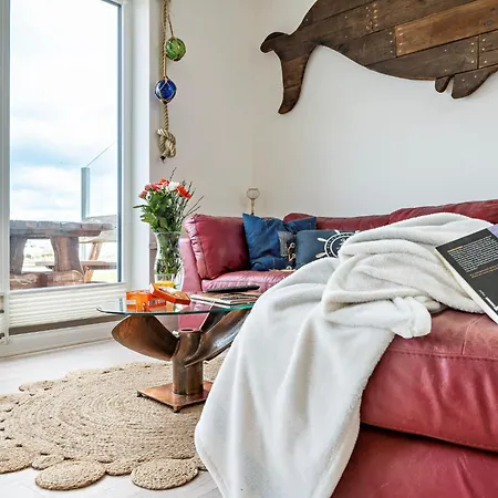 Boje By Seeblick Ferien Oro, Erste Wasserreihe, Kamin, 7pers